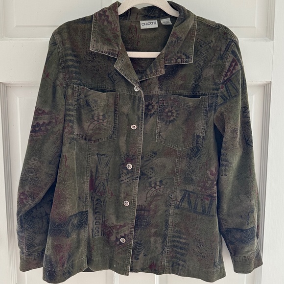 Patterned Button Down - Picture 1 of 8